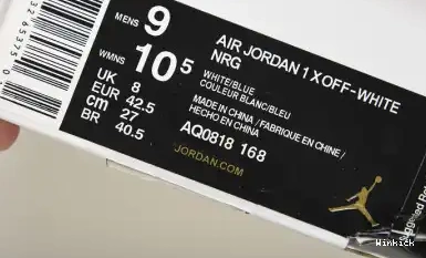 Jordan 1 OF x Air AQ0818-168 0612
